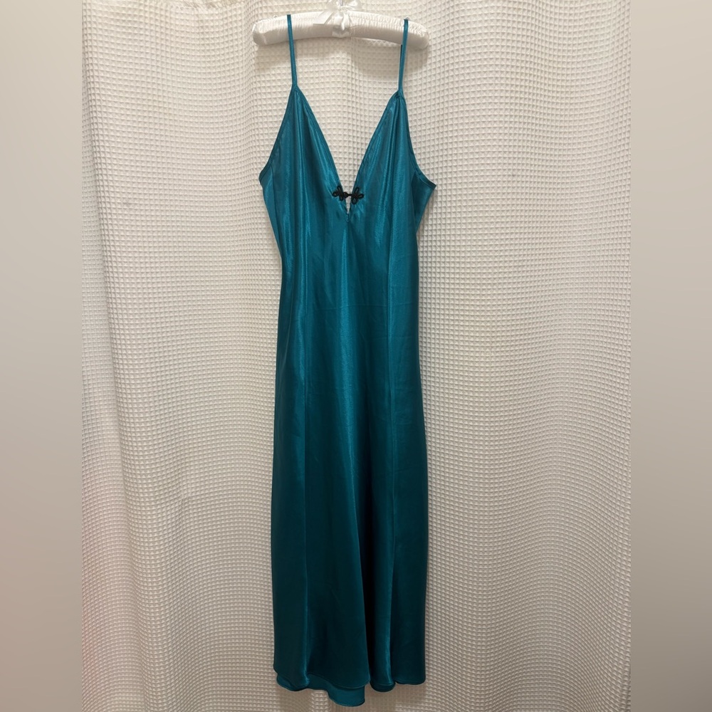 Vintage Blue Chemise/Slip Dress - Large